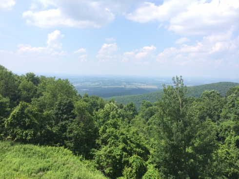 The view from the visitor center at Laurel Caverns!
