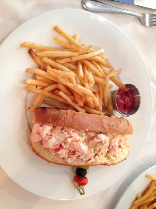 the first of many, many lobster rolls for Mr. Mark Jenney!